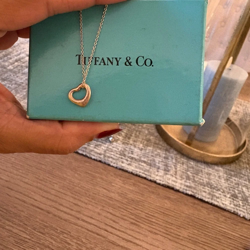 Tiffany & Co. Silver Heart Pendant Necklace - Picture 5 of 5